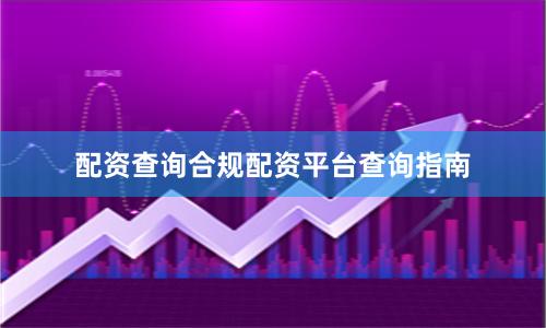 配资查询合规配资平台查询指南